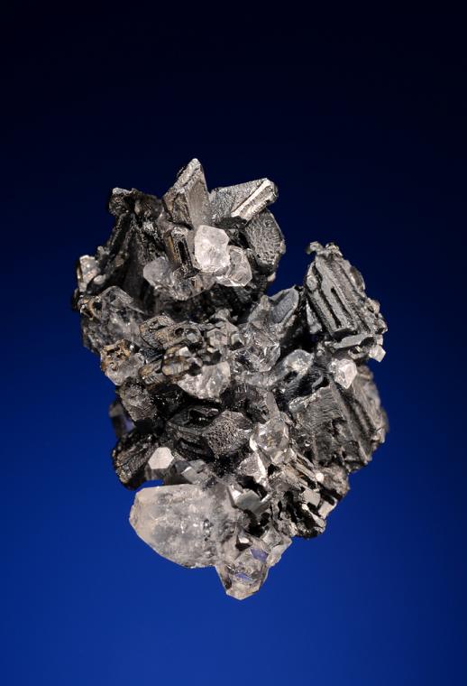 ACANTHITE with FLUORAPOPHYLLITE-(K)